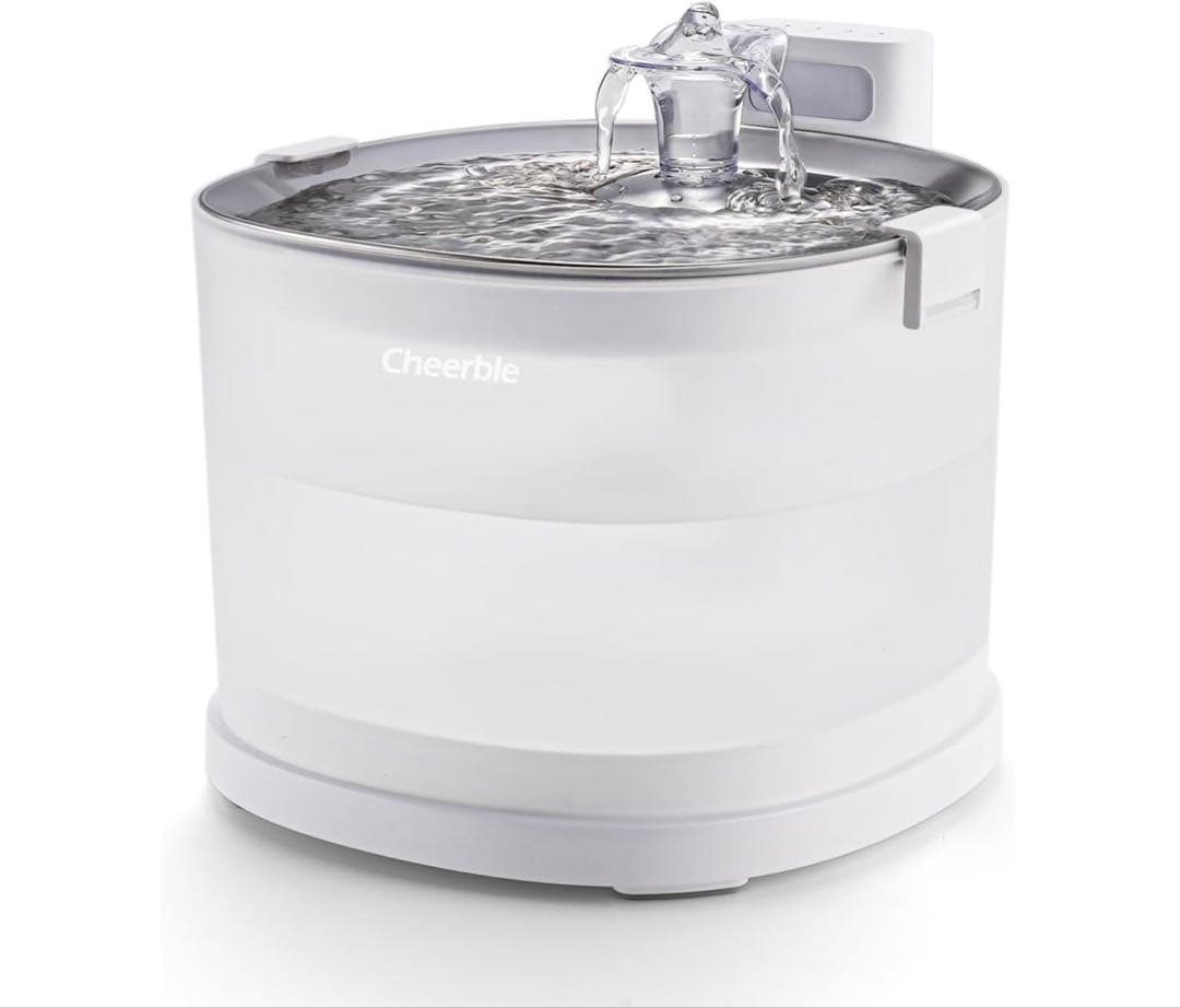 Cheerble 猫自動給水器 水飲み器 ポンプレス磁力給水 コードレス