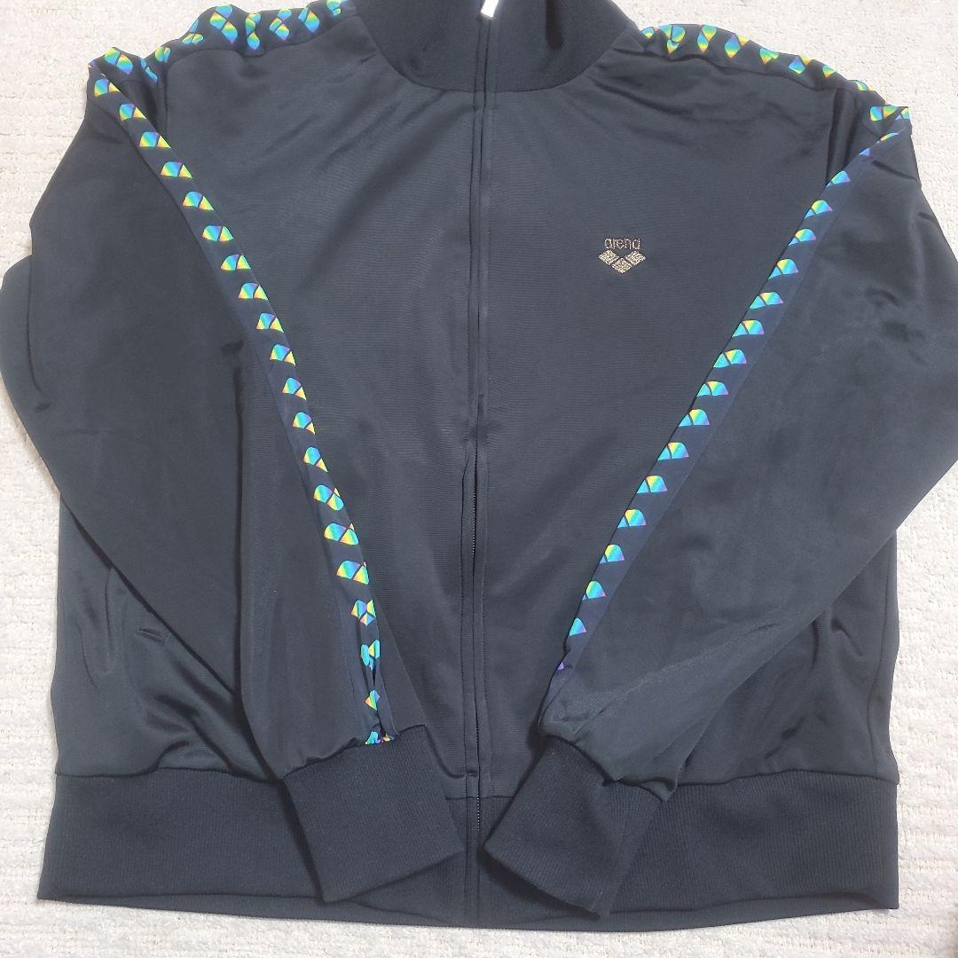 【美品】arena　トラックジャケット&パンツ　ブラック　日本製　L&XLサイズ