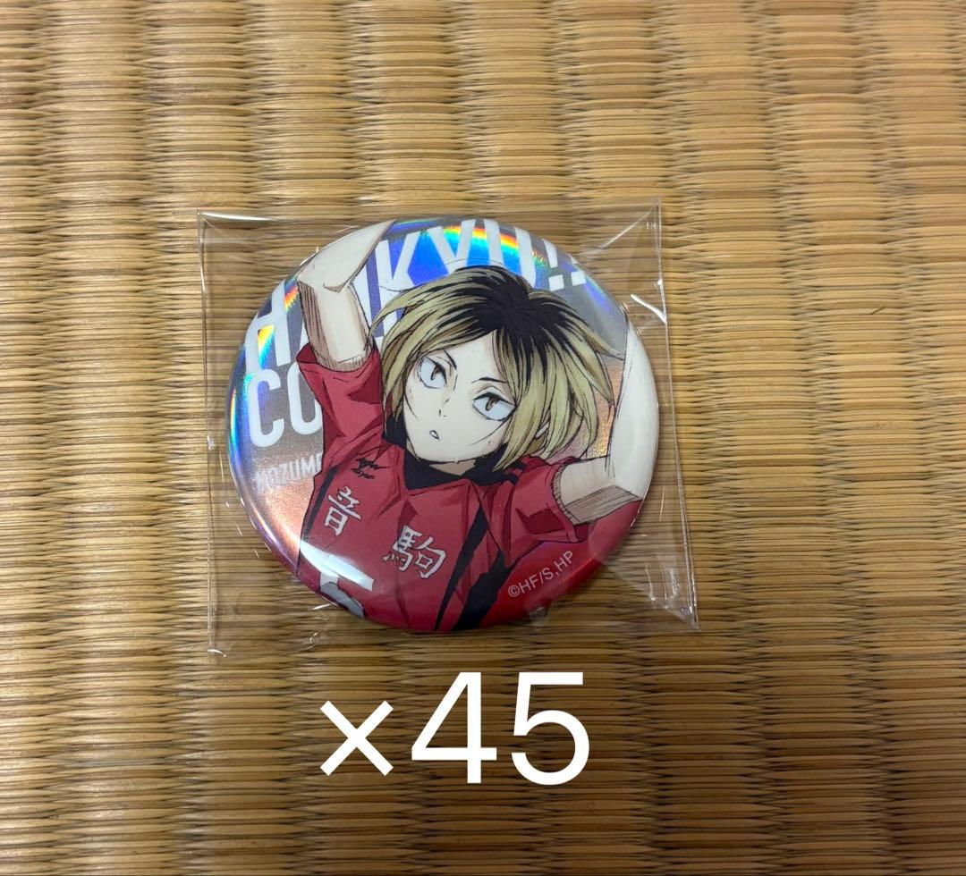 ベースヤード 孤爪研磨 ハイキュー 缶バッジ オーロラ