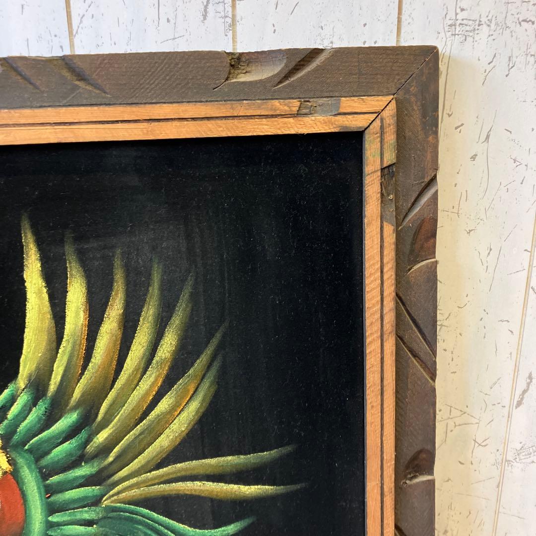 メキシコ神話 アステカ 鷲 戦士 ベルベット 油彩画 油絵 絵画 美術 芸術