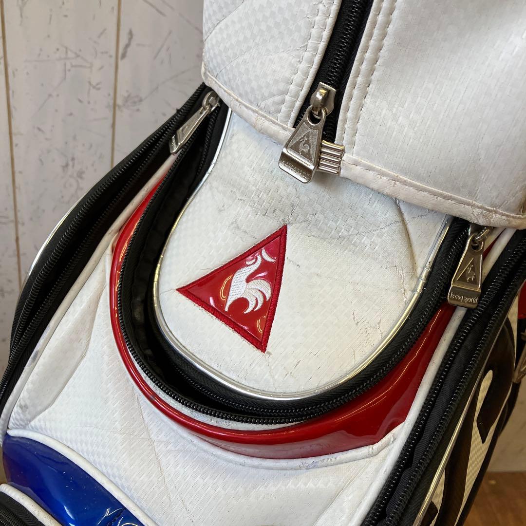 ルコック スポルティフ キャディバッグ ゴルフバッグ ビックロゴ トリコロール