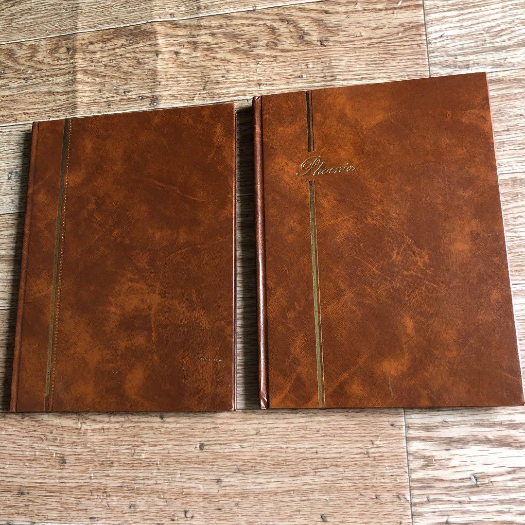 ブランド品な切手ストックブック2冊218×160mm各12ページ6段透明シート！