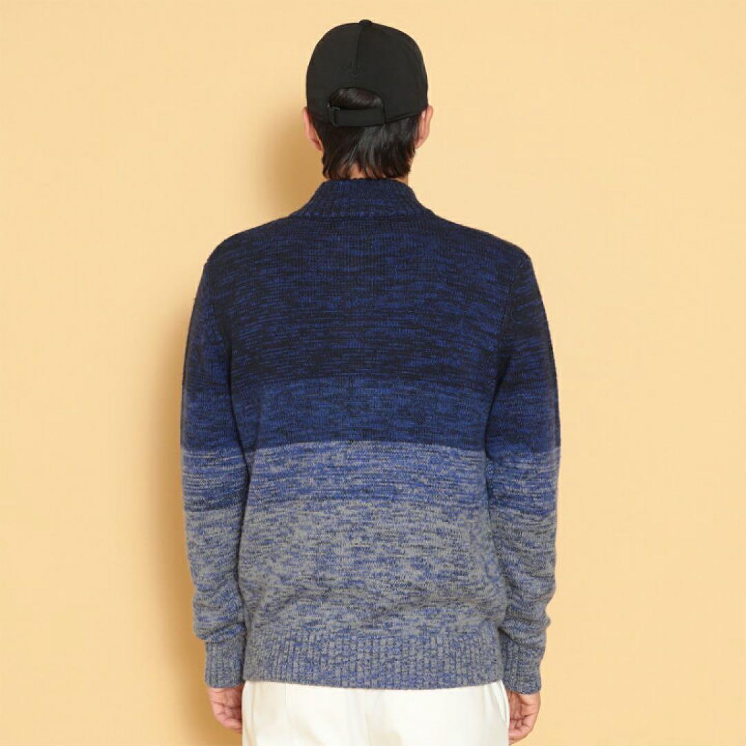 キャロウェイ ゴルフウェア 長袖セーター メランジグラデーションフルジップニット