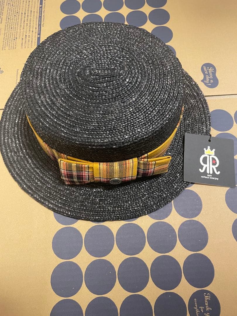 【完売品】【お値下げ⭕️】 ROY reflect overjoyハット　イエロー