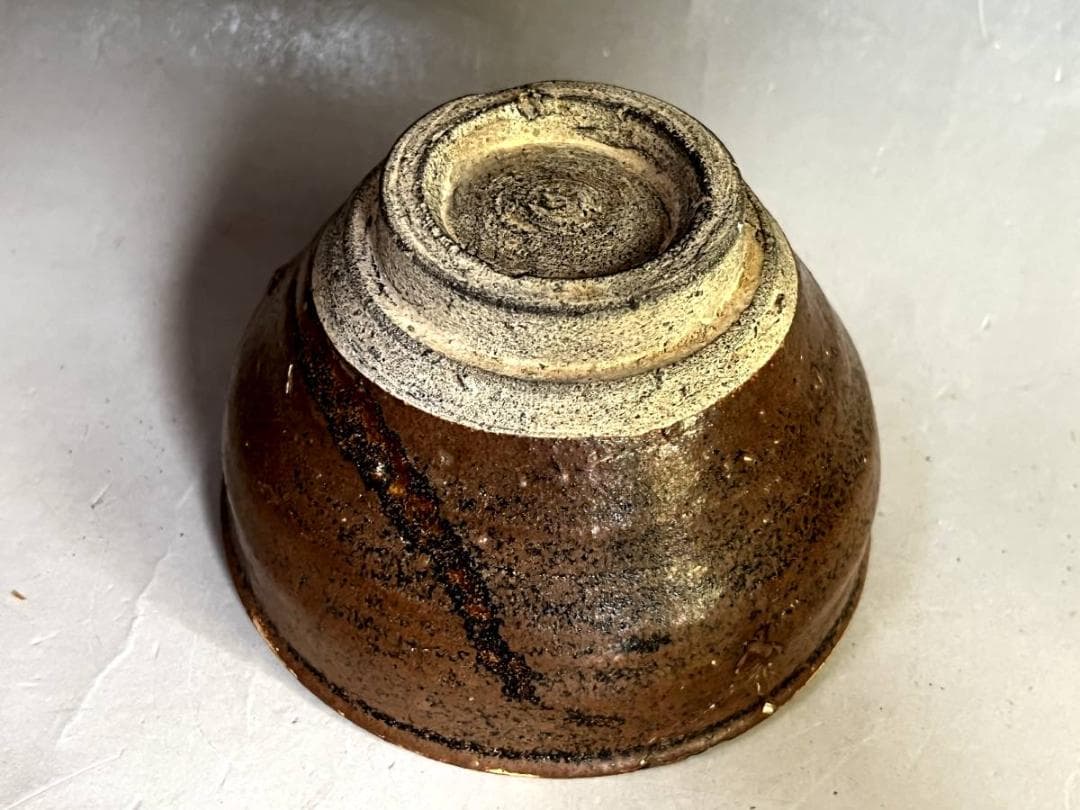茶碗■茶釉 古い天目茶碗 直し有 お茶道具 古美術 時代物 骨董品■