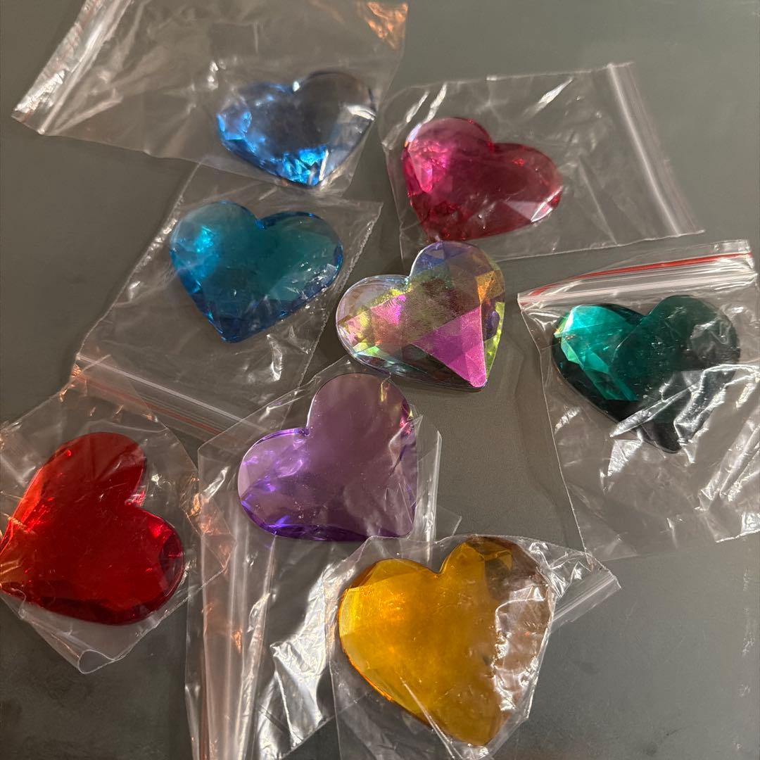 ハート型アクリルパーツ 確認用