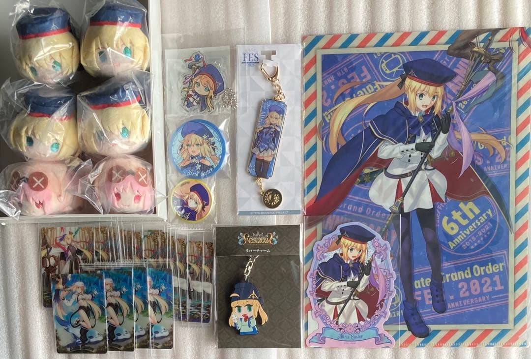 FGO アルトリアキャスター もちマス ウエハース 缶バッジ アクリル ファイル