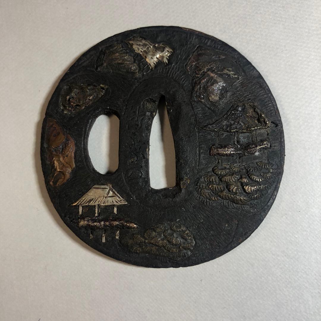 351刀鍔(つば) 刻印あり