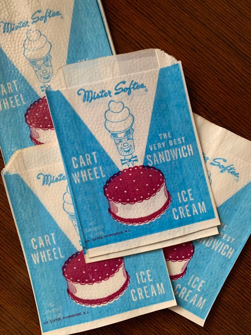海外紙物　レア　ビンテージ　アメリカン　アイスクリーム袋　30枚　1名様 ラスト