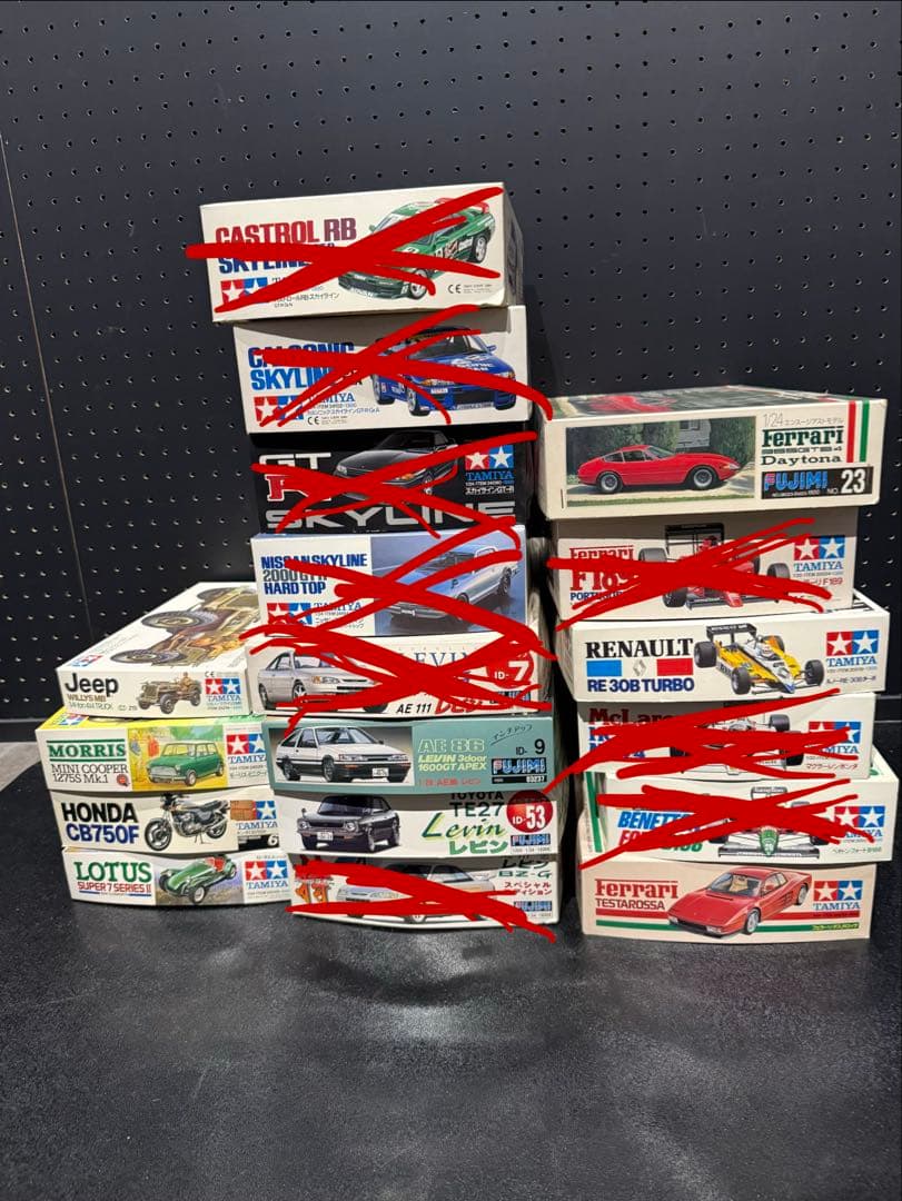 未組み立て年代物プラモデル9点セット　タミヤ　フジミ