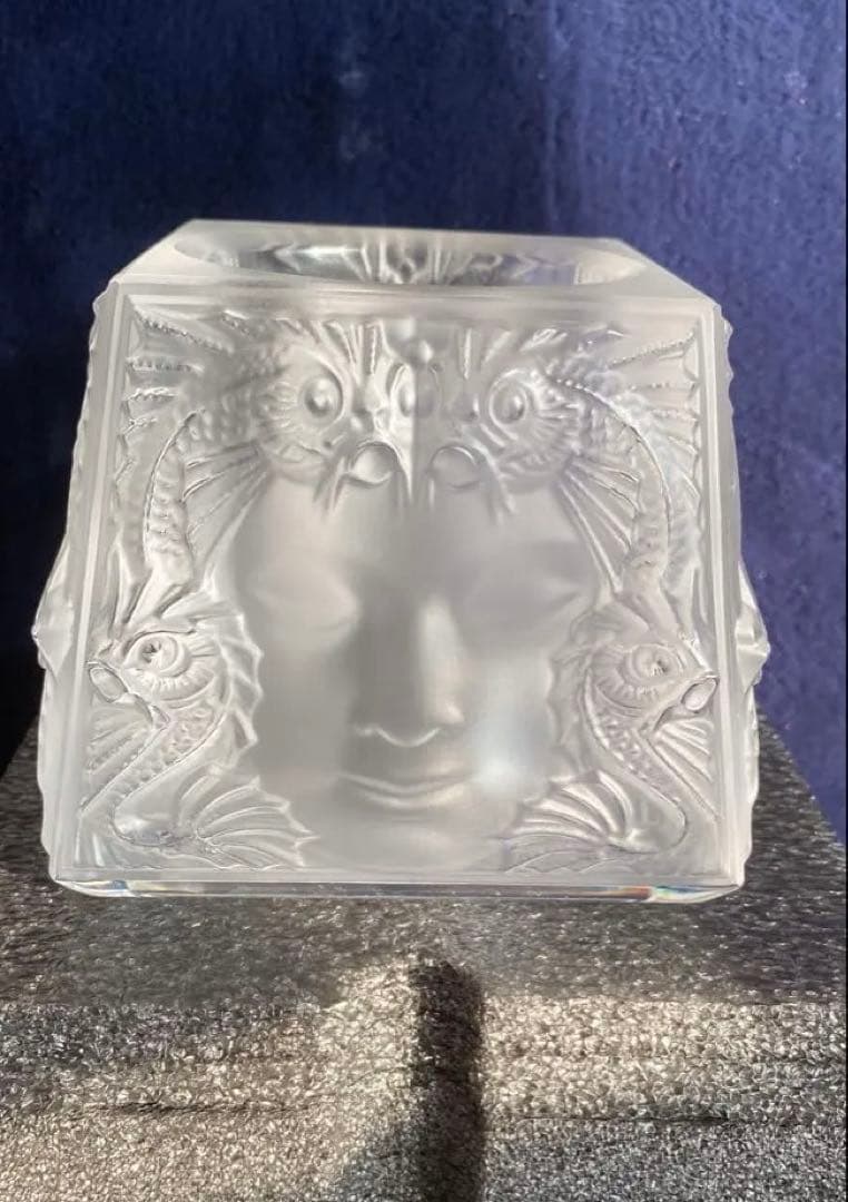 LALIQUE ラリック マスクド ファム キャンドル ホルダー