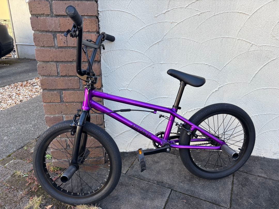 パープル 18インチ BMX 自転車