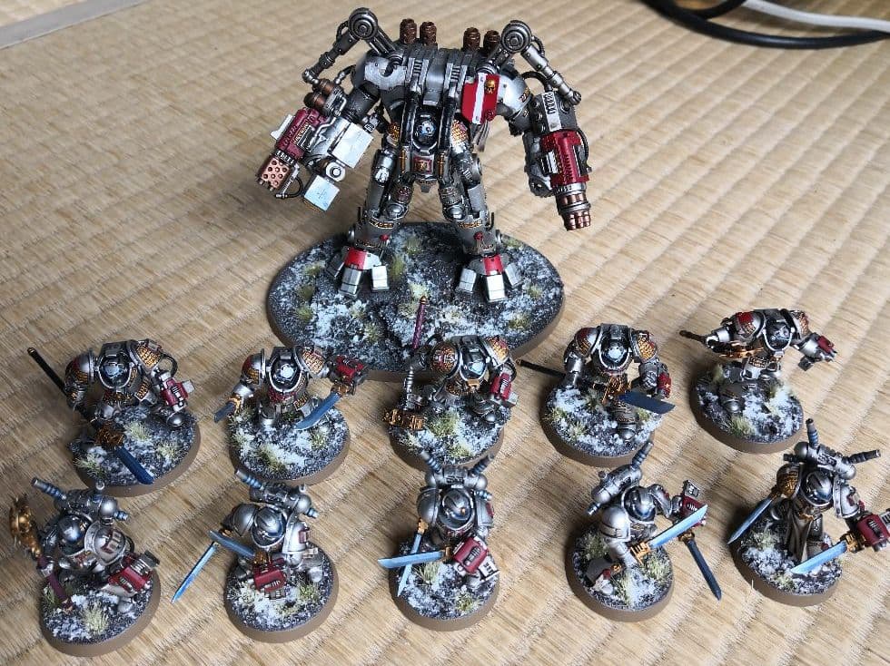 ウォーハンマー 40K スペースマリーン グレイ ナイト 塗装済み セット