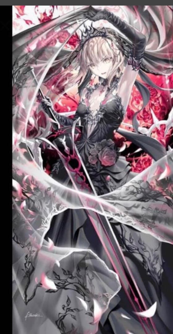 Fate fgo 光崎　セイバーオルタ　等身大　タペストリー　コミケ