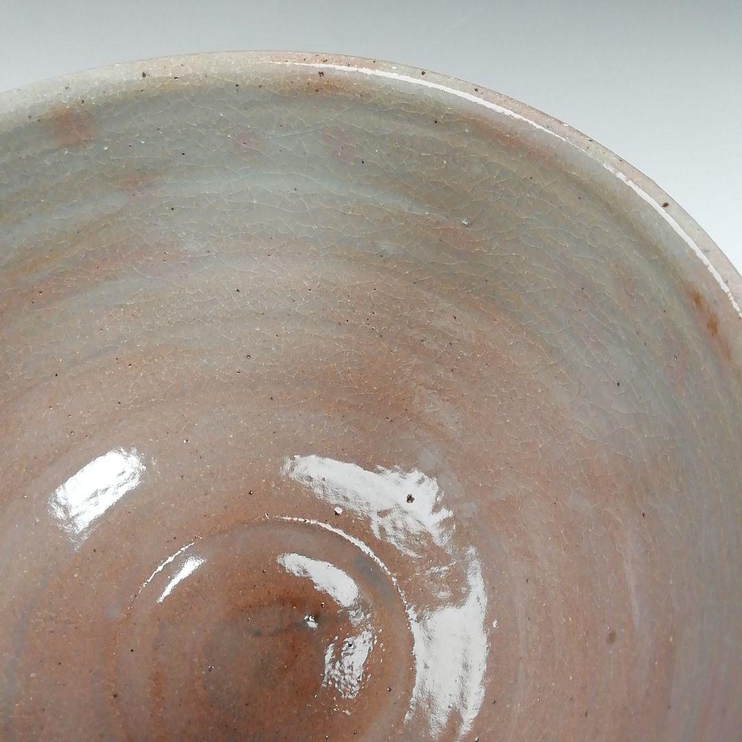 Ｗ１４０　茶碗　『灰志野』『御題　森』『寺田美山 作』　共箱　抹茶碗　茶道具