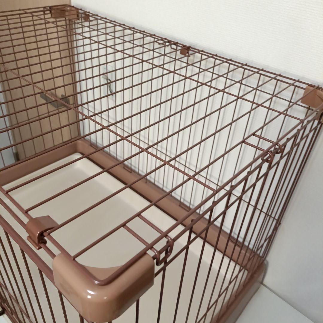 リッチェル ペット用 お掃除簡単サークル 90cm x 60cmブラウン【美品】