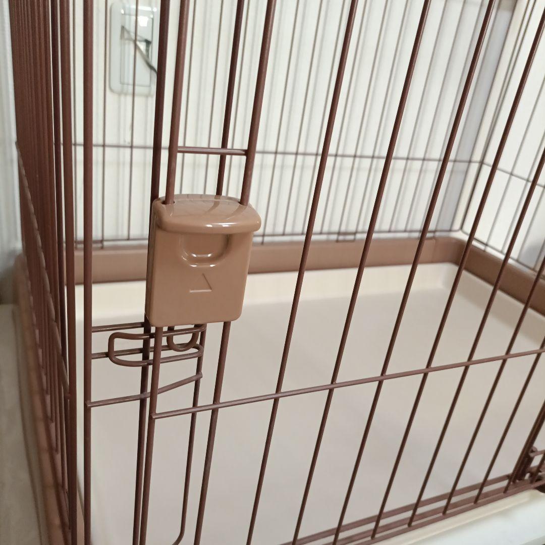 リッチェル ペット用 お掃除簡単サークル 90cm x 60cmブラウン【美品】