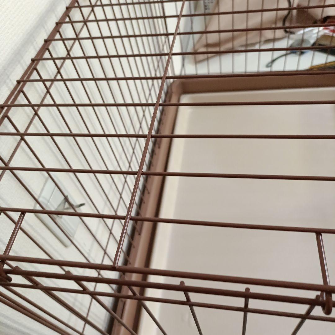 リッチェル ペット用 お掃除簡単サークル 90cm x 60cmブラウン【美品】