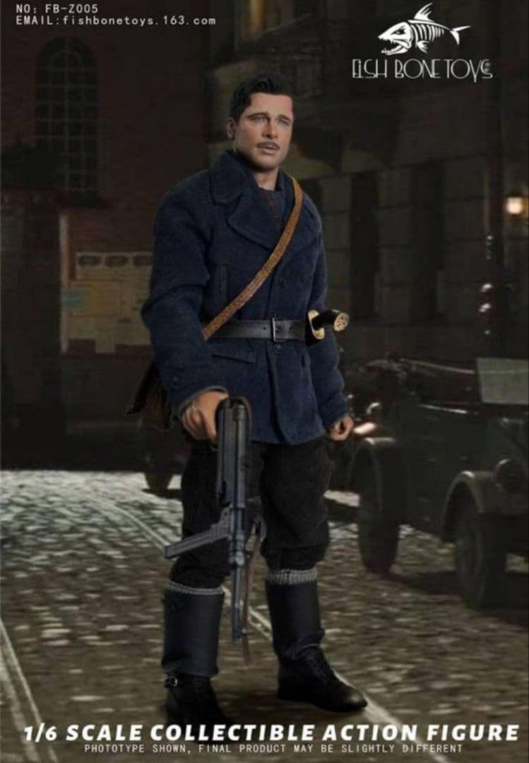 新品　1/6　ブラッド・ピット　アクションフィギュア　イングロリアス・バスターズ