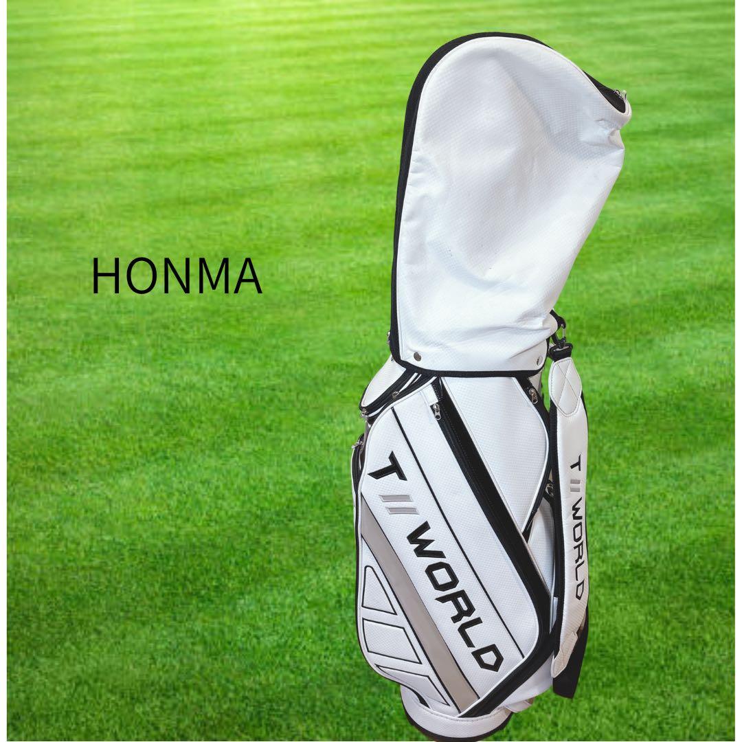 K398 HONMA TOUR WORLD キャディバッグ ホワイト