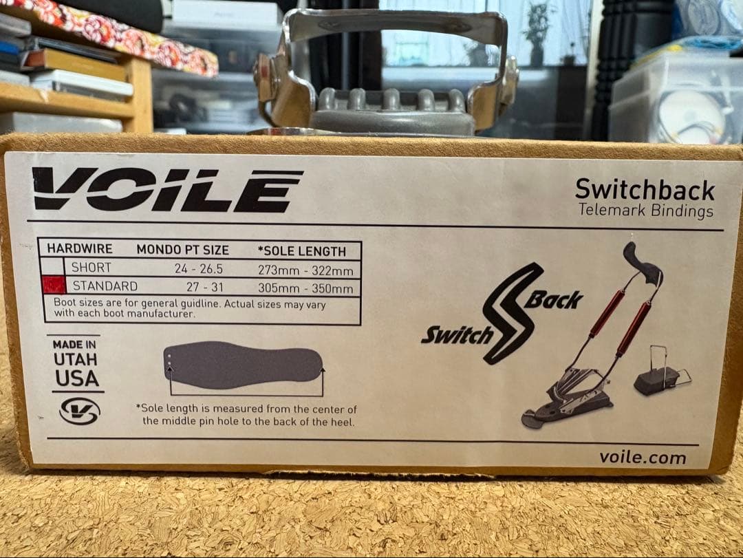 テレマークスキー用ビンディング VOILE switchback