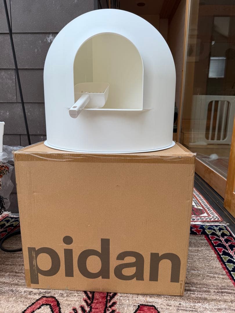 pidan ドーム型猫用トイレ ホワイト　使用期間1ヶ月未満！　①