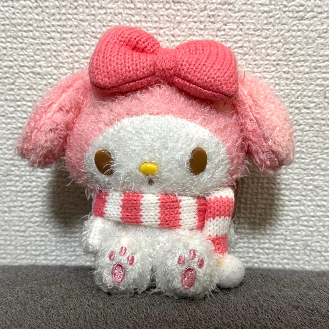 サンリオ マイメロディ マフラー もこもこ ボールチェーン マスコット