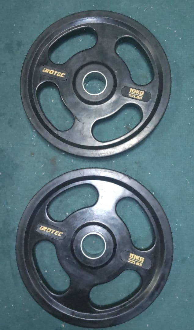 オリンピック プレート アイロテック 10kgプレート 2枚
