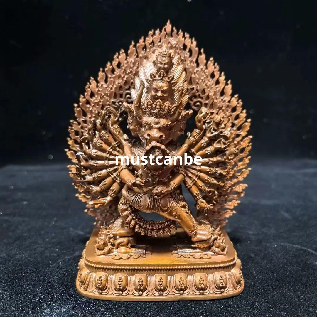 仏教美術 仏像 大威徳金剛仏像 梵天仏堂 銅製品鎮宅辟邪開運風水招財置物 工芸品
