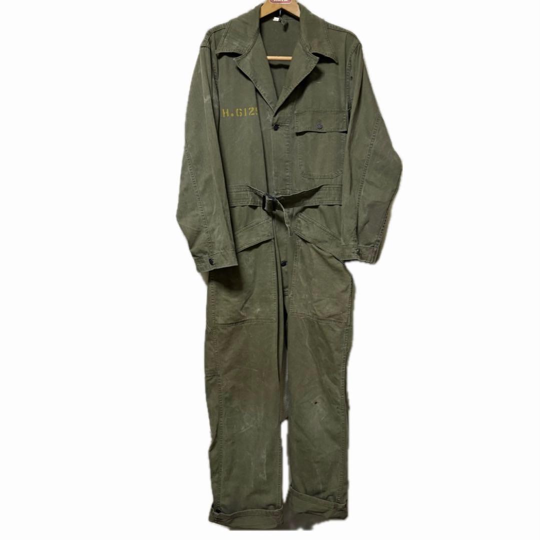 40s us.army ヘリンボーン　ツナギ　ステンシル