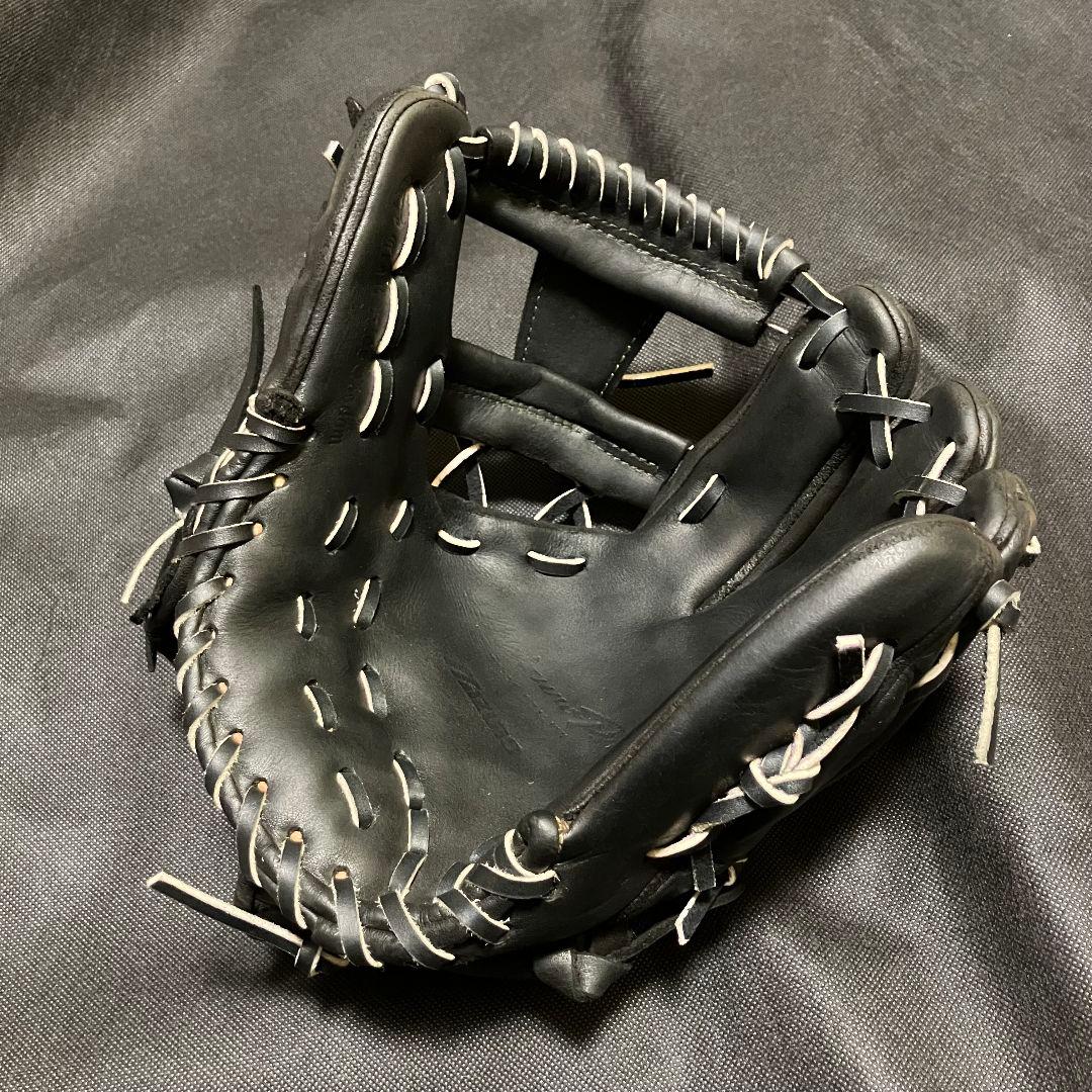 タ*カ様 ミズノプロ 硬式 内野手用 グラブ H14203 黒 高校野球対応 メ