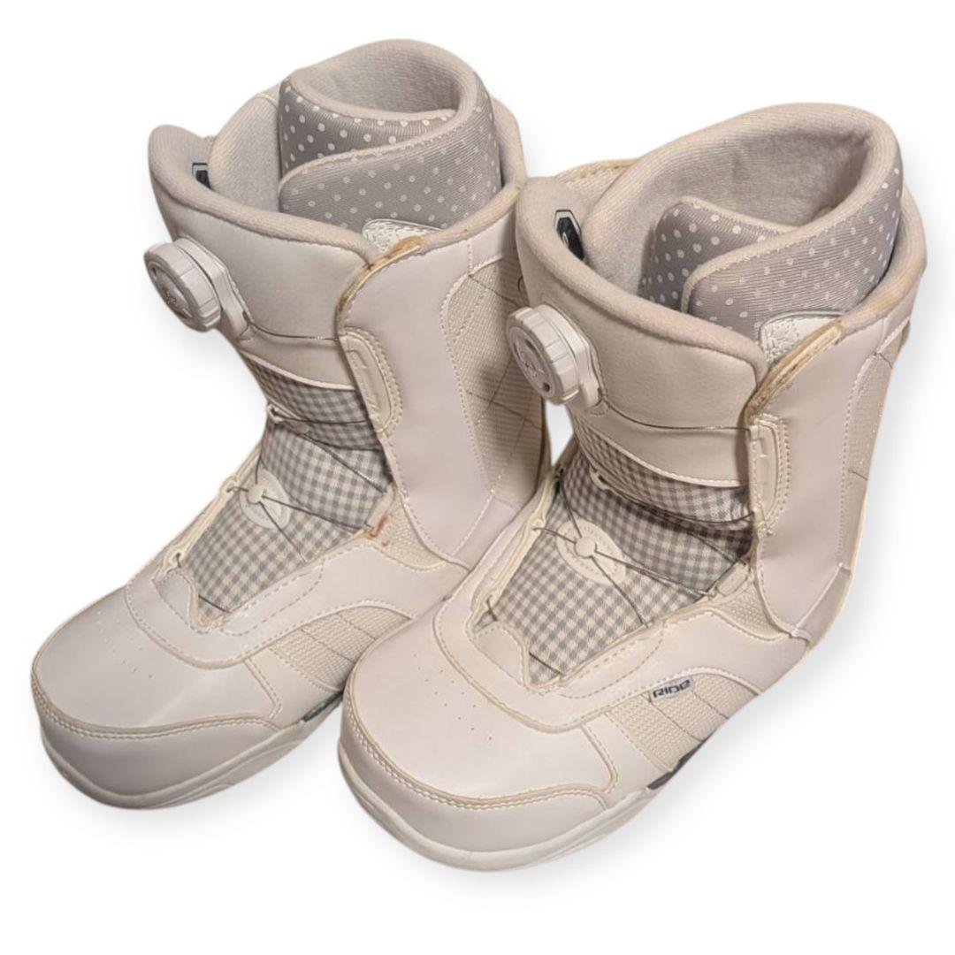 美品　RIDE 24cm レディース スノーボードブーツ BOA 白