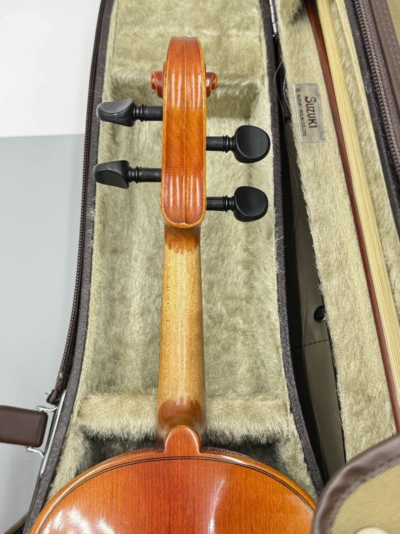 左下 スズキ バイオリン 1/2 バイオリン No.200 2001 弓ケース付