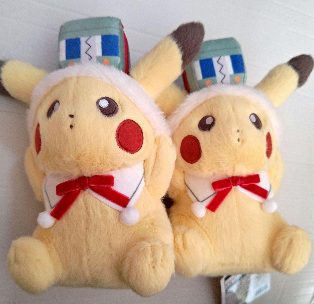 ポケモン　Holiday　クリスマ　 ピカチュウ　ぬいぐるみ　ポケセン　2体
