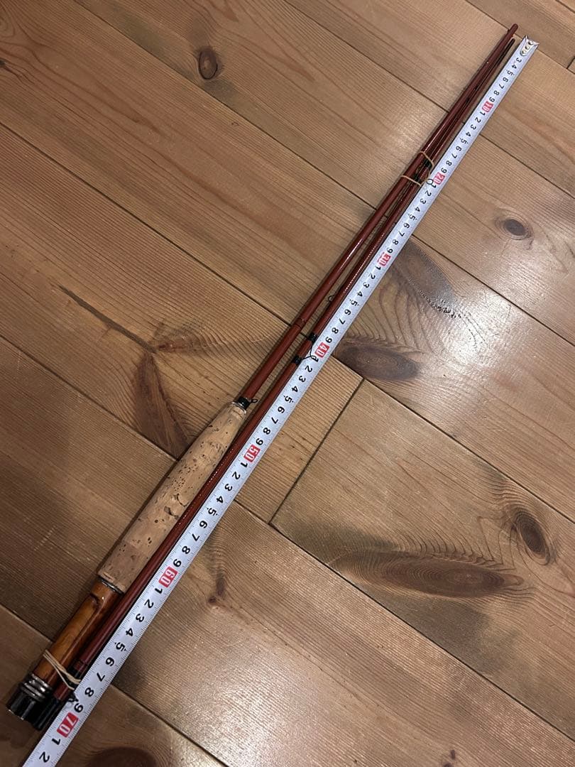 フライロッド　グラスロッド　6'7\"#3 3ピース　パックロッド　マルチピース