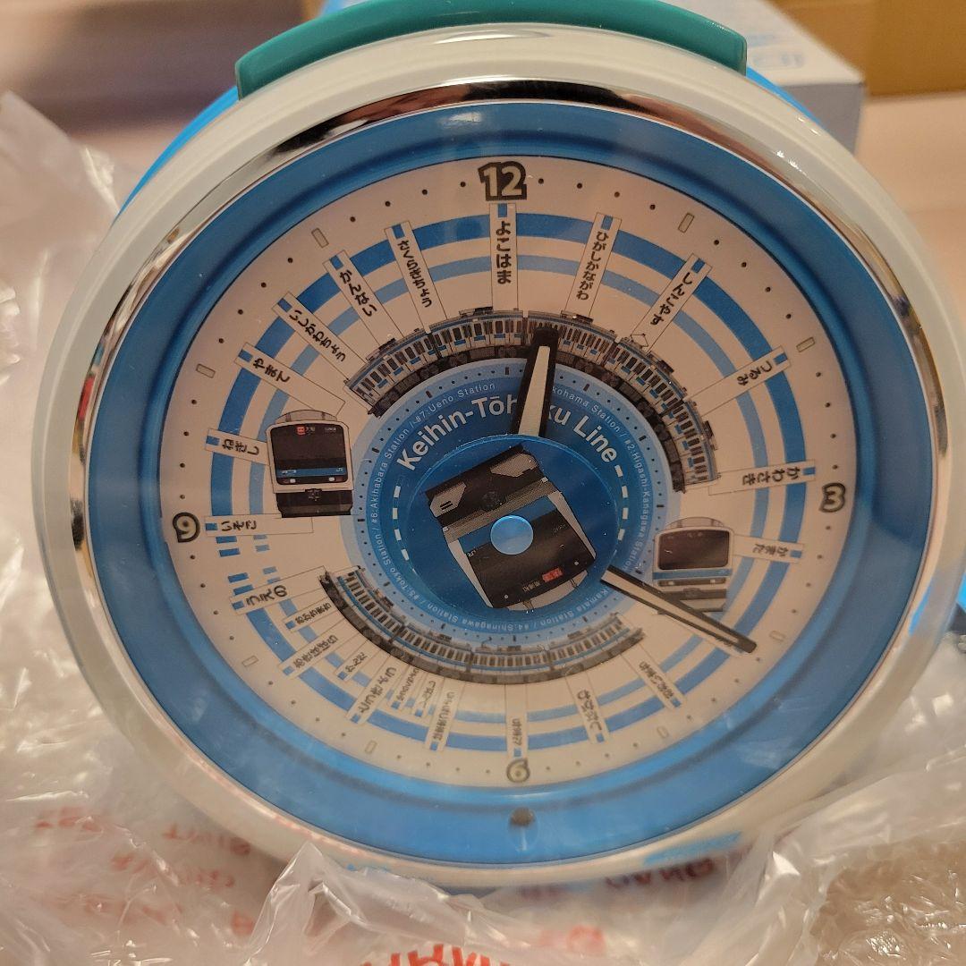 未使用品 日車夢工房 京浜東北線 駅メロ 電波目覚まし時計