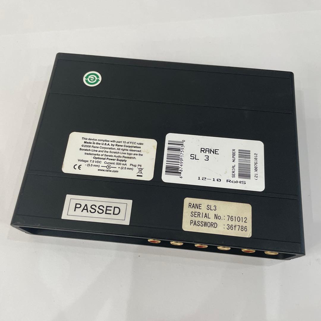 RANE Serato Scratch Live 3 DJ機材 ターンテーブル