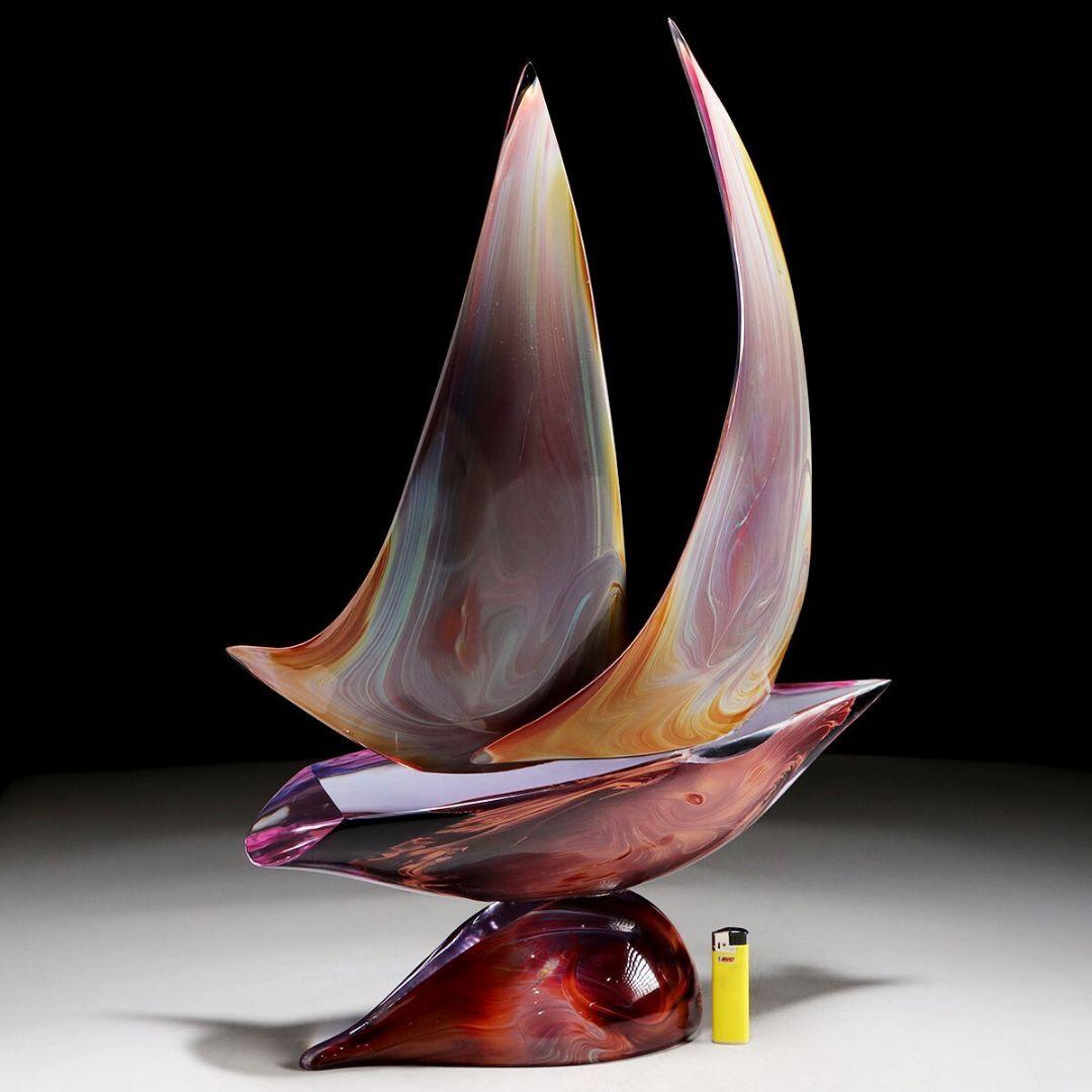 Tetsu MURANO ムラノ ディノ ロジン アート ヨット 帆船