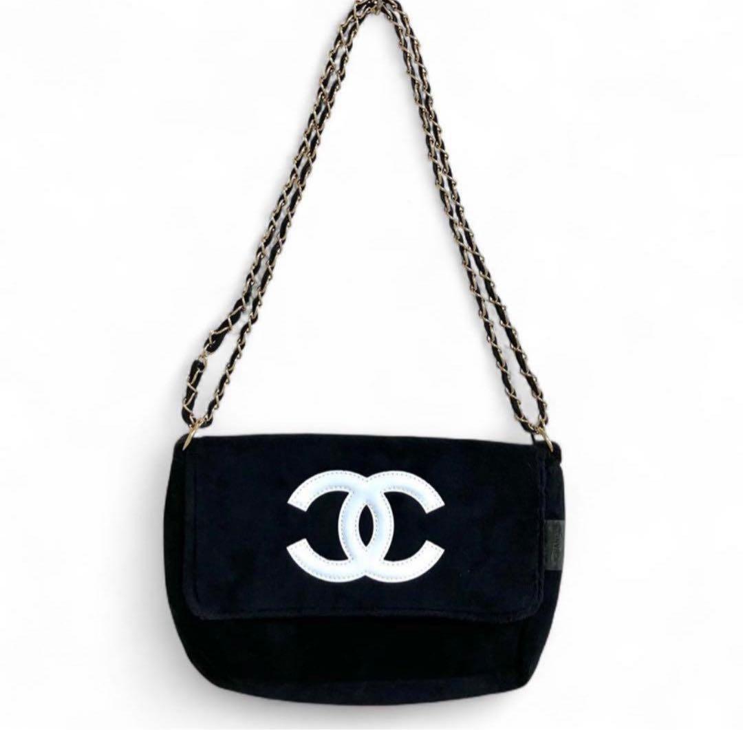 CHANEL ショルダーバッグ　パイル　チェーン　ノベルティ
