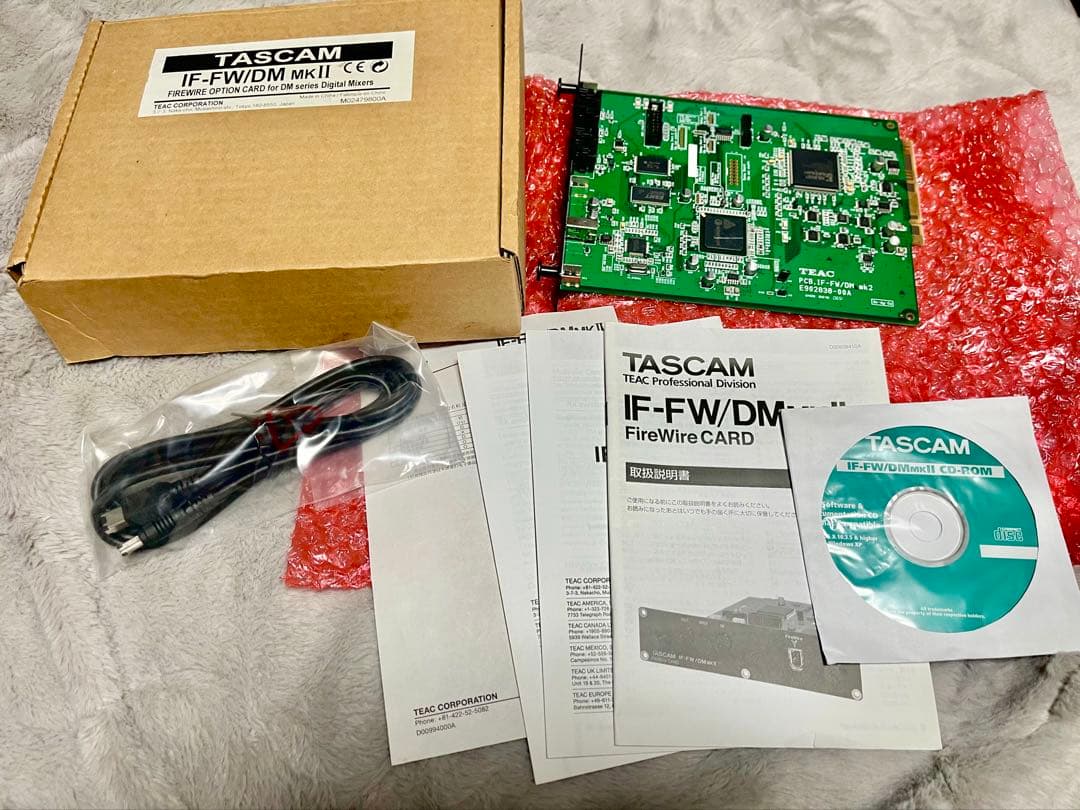 新品級✨ TASCAM IF-FW/DM mkII FireWire 付属品完備