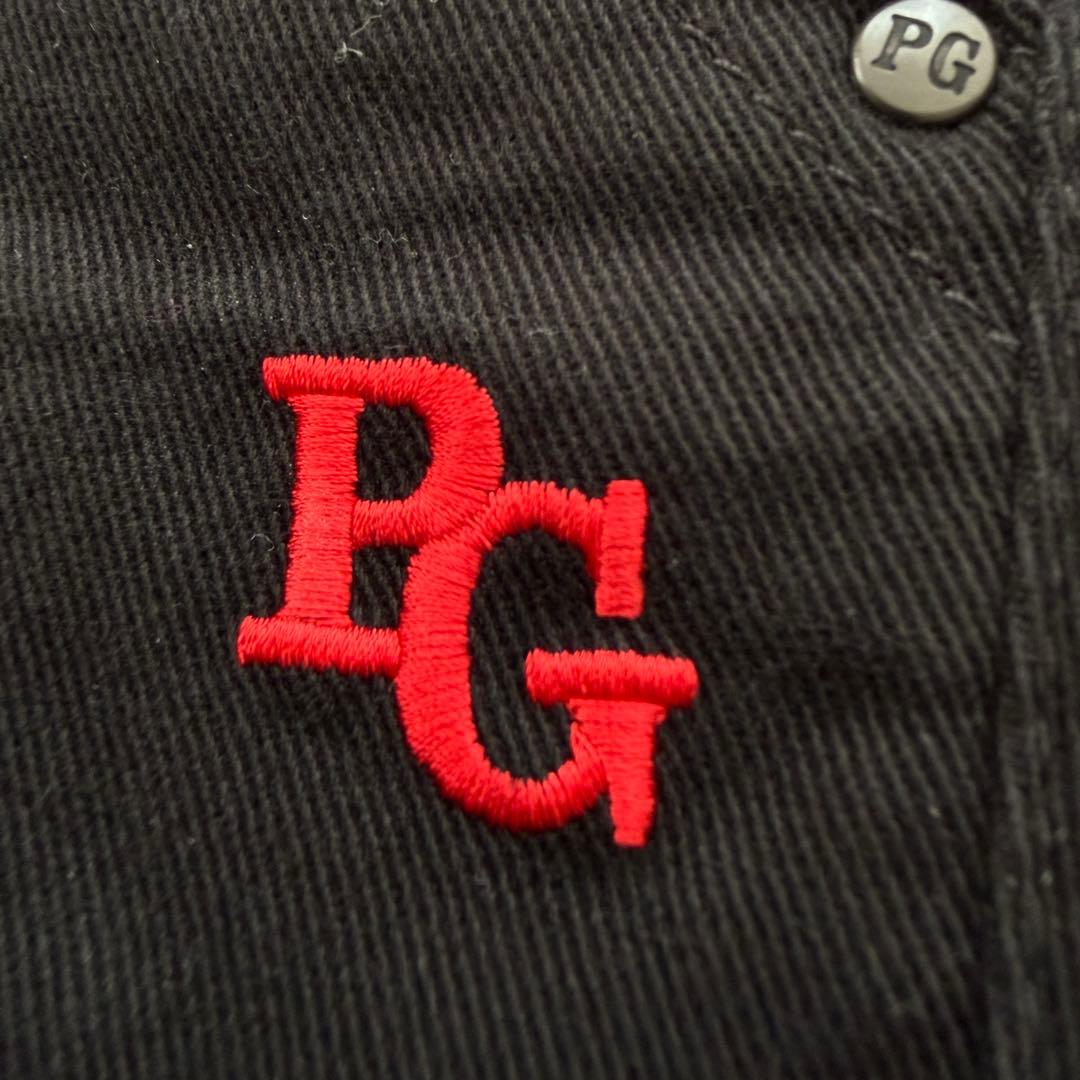 美品　パーリーゲイツ　パンツ　黒　ブラック　M〜L相当　コットン素材　4 ゴルフ