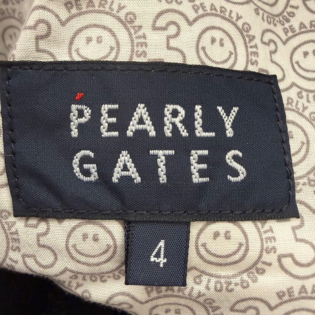 美品　パーリーゲイツ　パンツ　黒　ブラック　M〜L相当　コットン素材　4 ゴルフ