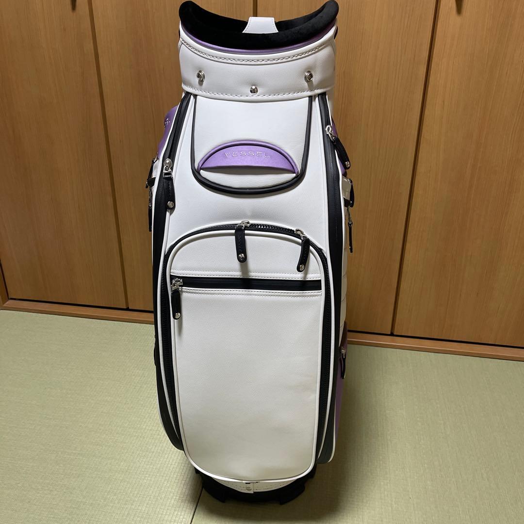 Vessel キャディバッグ ホワイト・パープル