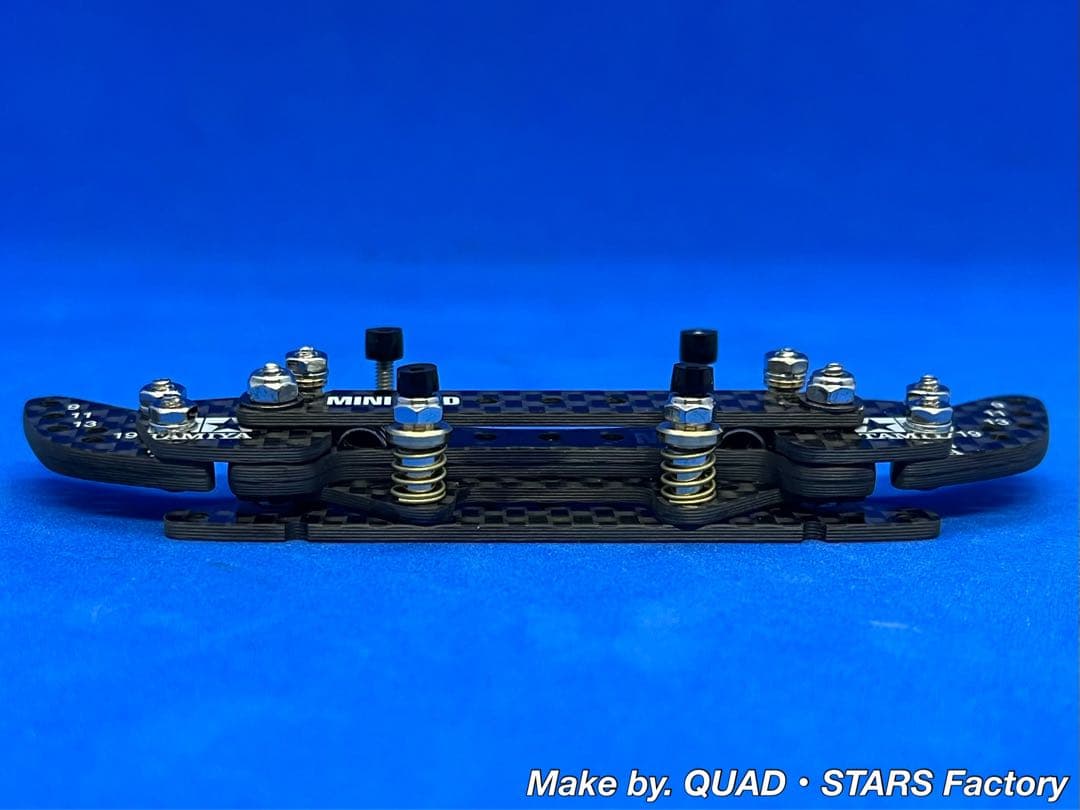 【ミニ四駆・MS用】2軸ATピボットバンパー＋段下げ3mm厚加工【シルバー】