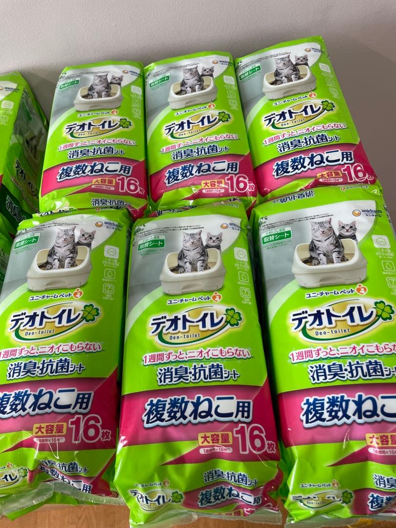 デオトイレ 消臭抗菌シート 大容量 16枚入り6袋