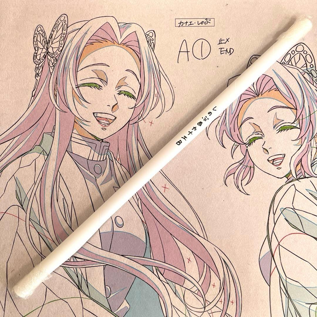 鬼滅の刃 お楽しみくじ Wチャンス 原画 ポスター 胡蝶しのぶ&カナエB 未使用