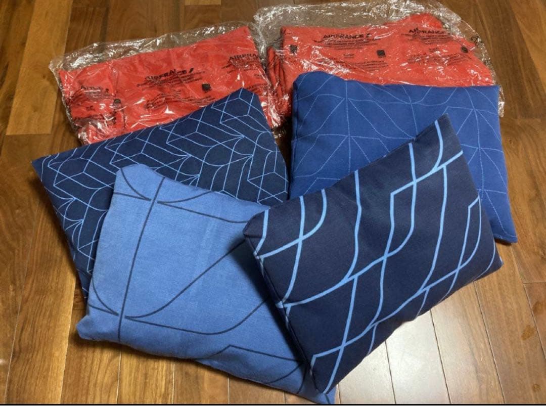 6点セット　エールフランスAir France 国際線　枕　まくら ブランケット