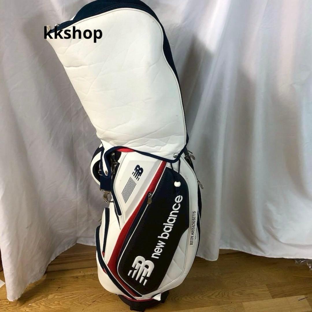 New Balance ニューバランス ゴルフ キャディバッグ ホワイト ネイビ