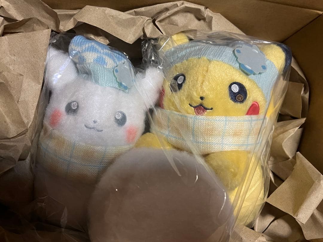 ポケモンセンター　ピカチュウ　 雪だるま　ぬいぐるみ　ゆきあそび　セット