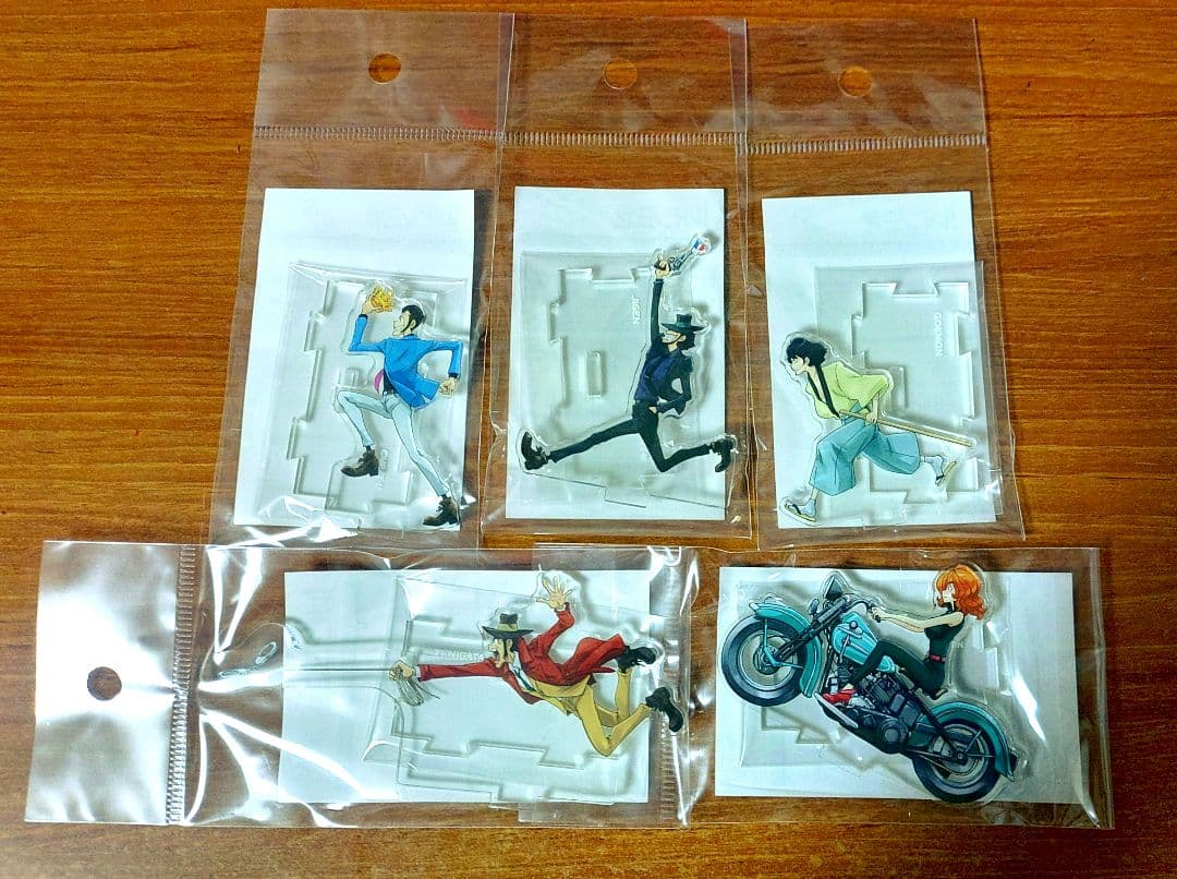 【未開封】ルパン三世PART5 つながるアクリルスタンド 5点セット